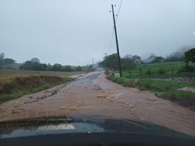 BR 470 com trechos totalmente interditados