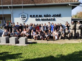 Brigada Militar realiza palestra sobre drogas na escola estadual de So Jos do Marat