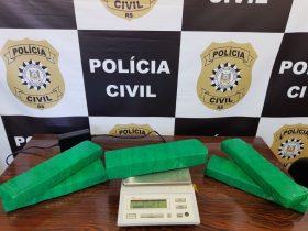 Polcia encontra drogas enterradas em matagal em Salvador do Sul aps investigao