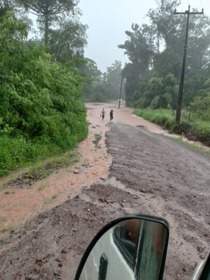 Linha Comprida teve muitos estragos com a chuva em Salvador do Sul