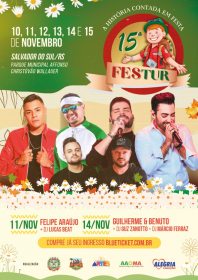 Show nacional de Felipe Arajo  confirmado na 15 Festur de Salvador do Sul