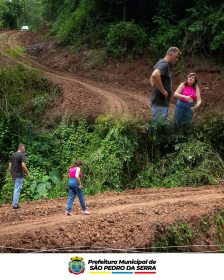 Parceria entre So Pedro da Serra e Tupandi faz melhorias na localidade de Morro Jahn