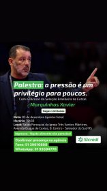 Tcnico da Seleo Brasileira de Futsal palestra no dia 05 de dezembro em Salvador do Sul