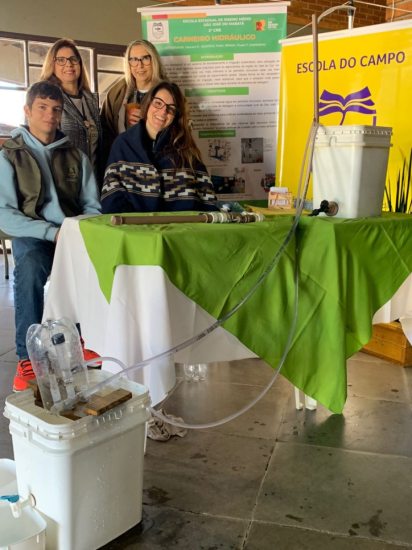 Carneiro Hidrulico foi projetado por alunos para captar gua sem o uso de energia eltrica - Foto: Caio Lorena/Ascom Expointer